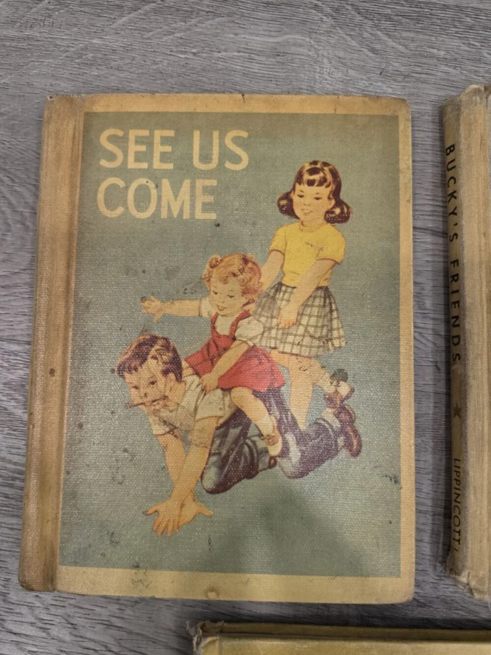 Vintage Childrens Books Lot: See Us Come Watch Me Buckys Friends